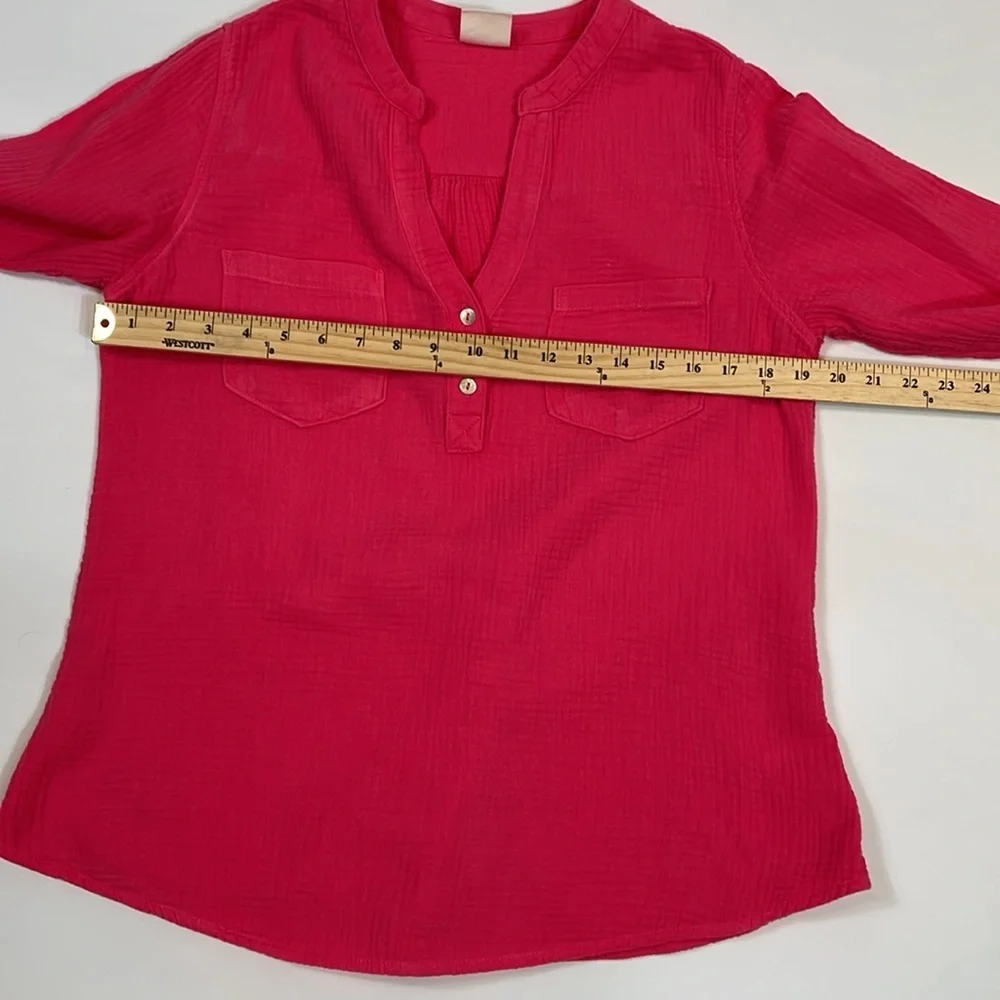 Mote Anthropologie Top Size M 100% Cotton Gauzy Fabric - Picture 7 of 11